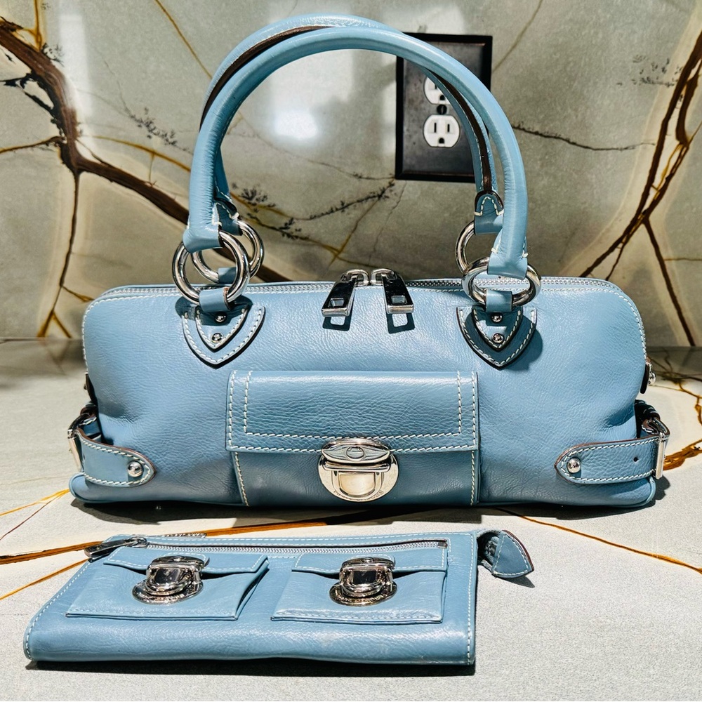 Marc Jacobs Daria Denim purse AND matching wallet